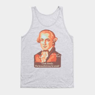 Emmanuel Kant Portrait and Quote Tank Top